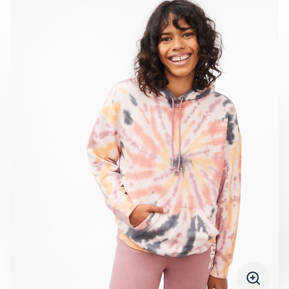 Aeropostale Pink Tie Dye Hooded Sweatshirt Sz. M